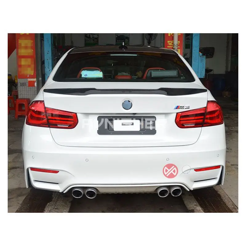 

M4 Style For BMW F30 F80 M3 Spoiler Carbon Fiber Material 2012-2016 320i 328i 335i 316D F30 Carbon fiber wing