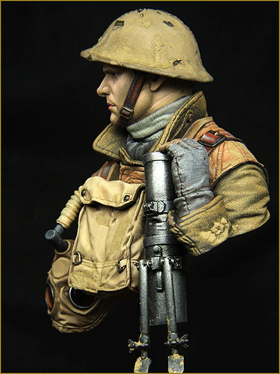 

New Unassembled 1/10 British Army soldier bust Resin Kit DIY Toys Unpainted resin model