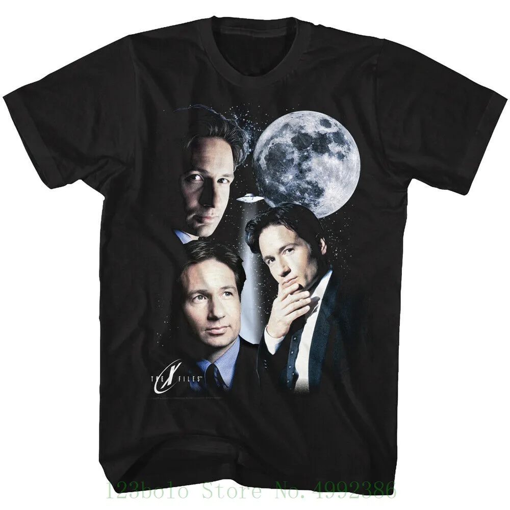 

The X Files Science Fiction Emissions Tele Mulder 3 Different Adulte T Shirt Fashion Black Sale 100 % Cotton Top Tee T-shirt