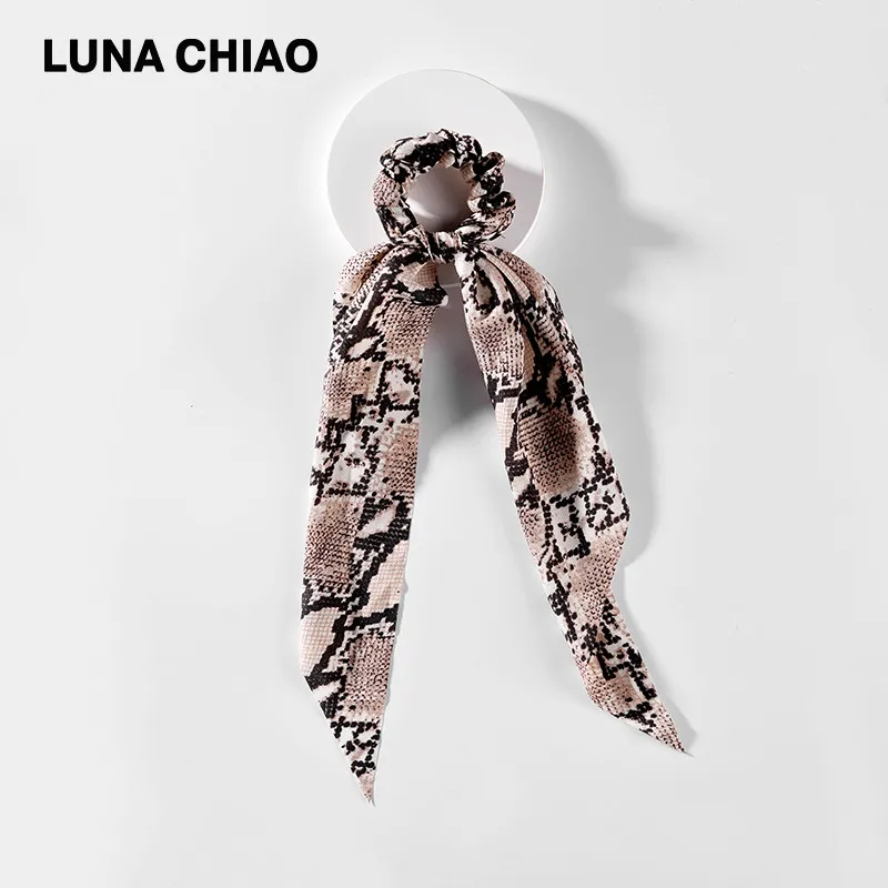 LUNA CHIAO Fashion Women Hair Accessories Hair Tie Ponytail Holder Fabric Hair Scarf Scrunchies