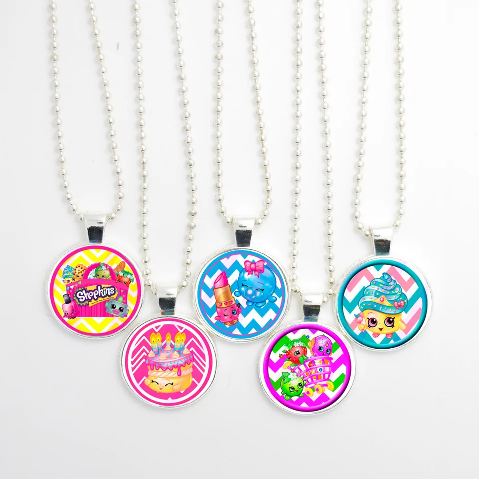 5pcs Shopkin Necklace Girl Jewelry Girls Jewelry Necklace Girlshopkins Necklace Aliexpress