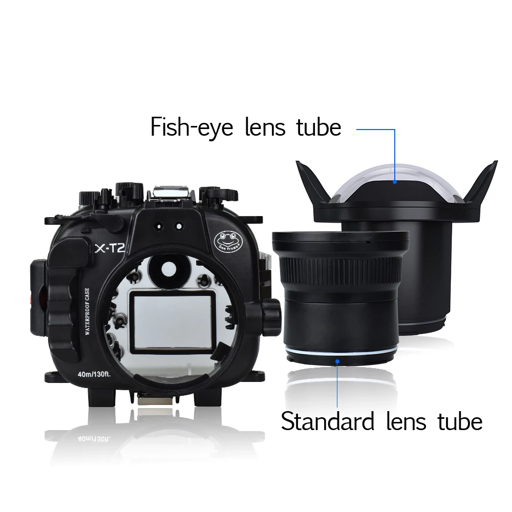 40 м 130ft водонепроницаемый корпус для подводного использования камера Дайвинг чехол для Fujifilm XT2 FUJI X-T2 Fujifilm XF 16-55 мм F2.8 R LM WR Case
