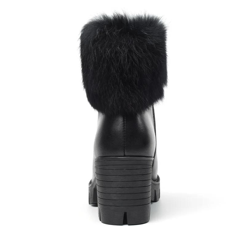 Женские сапоги до середины икры на натуральном меху|ladies leather boots|leather bootswarm winter boots |