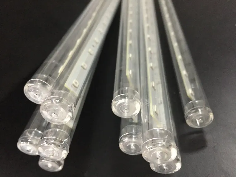 10 трубок 50 см 2835SMD 520LED метеоритный дождь свет Каскадный Рождество Сад водопад