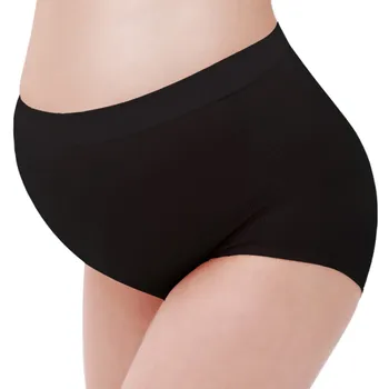 

2019 Summer Hot Women High Waist Seamless Underwear Solid Color Lift Hips Pregnant Women Panties