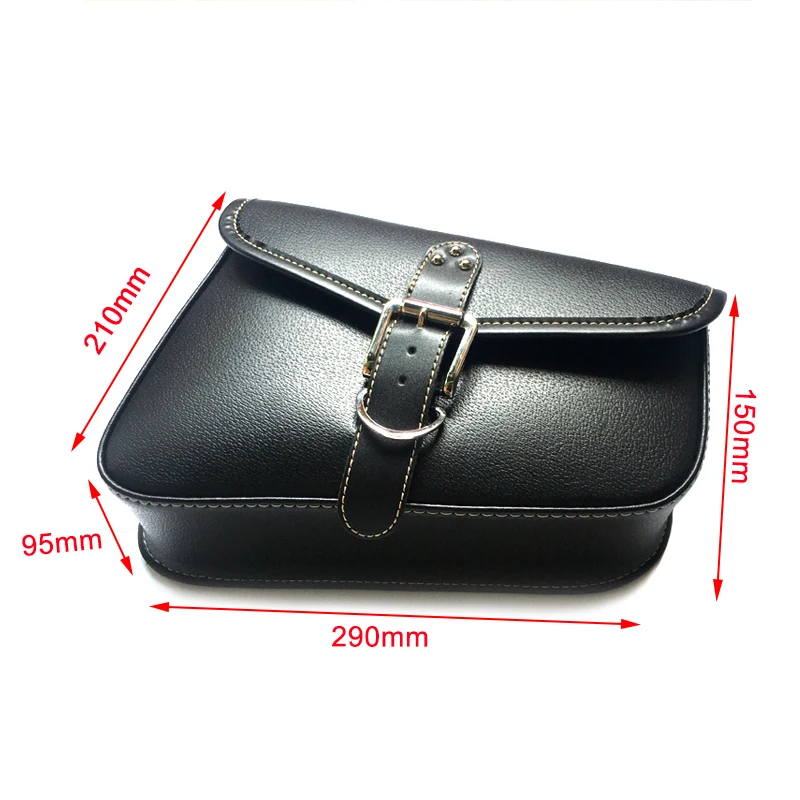 Motorcycle Bag For Sportster Yamaha SUZUKI CAFE RACER Motorbike Electric E-bike Saddle Bags Pu Leather Out Door Luggage Tool Bag (18)