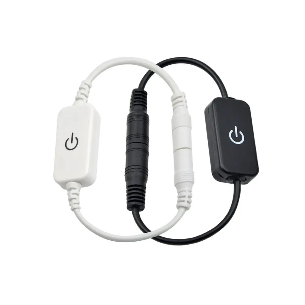 

DC 12V/24V Touch Sensor Switch 4A Smart Home Dimmable Black/White lighting Dimmer Switch For 5050/2835 Single Color LED Strip