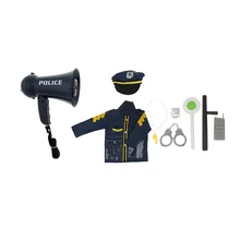 9 шт./компл. полицейский набор малыш ролевая игра игрушка Мегафоны w/звучания стгнализации шапка наручники реквизит комплект для полицейских хорошего качества вид