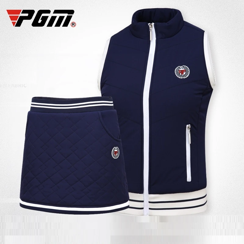 Pgm юбка для гольфа женская мягкая короткая рубашка Женская Теплая Флисовая эластичная спортивная одежда теннисная мини-юбка, костюмы D0492