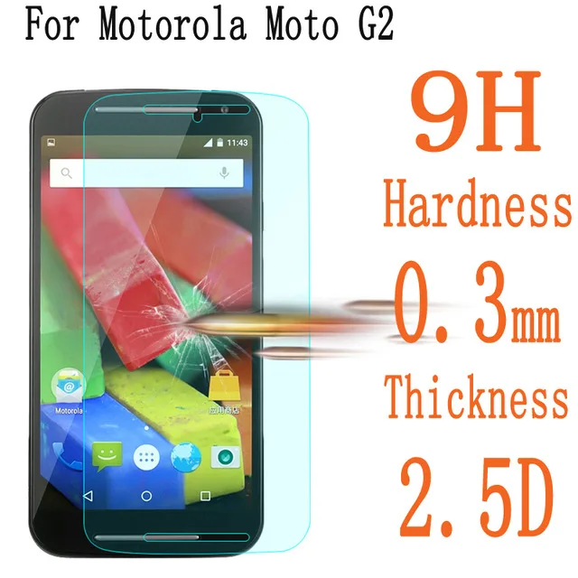 2.5D Закаленное стекло для Motorola MOTO G2 Защитная пленка Взрывозащищенная защитная XT1063