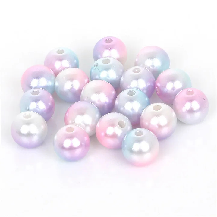 7   4-10mm Multicolor Imitation Pearl ABS Beads 1mm Aperture Loose Beads For Jewelry Making Hand Made Bracelet Necklace Diy Jewelry