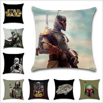 

Wars Soldier Imperial Stormtrooper cushion cover Cartoon Pillow case sofa Chair Decorative for home kids boy bedroom friend gift