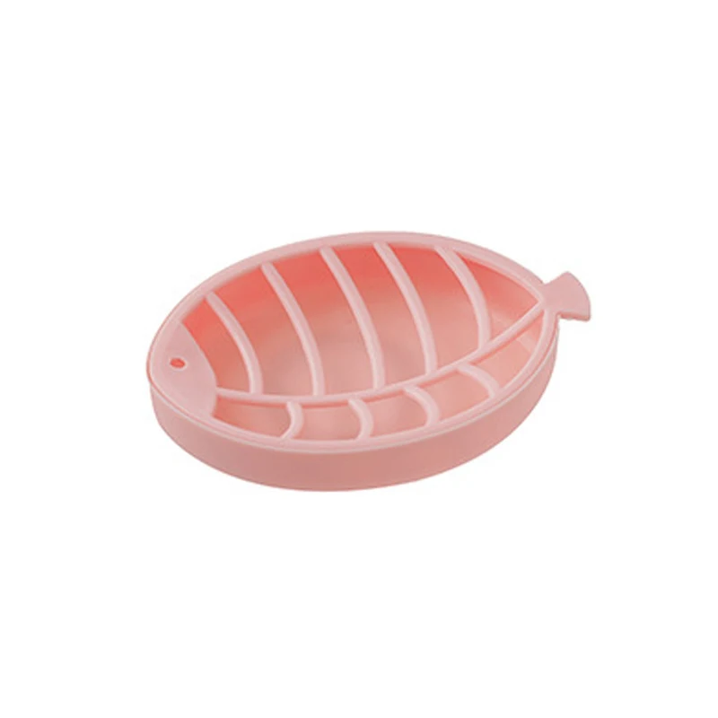 Новые креативные двухслойные дренаж для мыла коробка для посуды противоскользящие формы листы мыло сушка на подносе мыльница Аксессуары для ванной комнаты - Цвет: pink