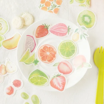 

45 Pcs/pack Summer Fruit Ice Cream Diary Stickers For Stationery Scrapbooking Diy Diary Album Bullet Journal Stick Label