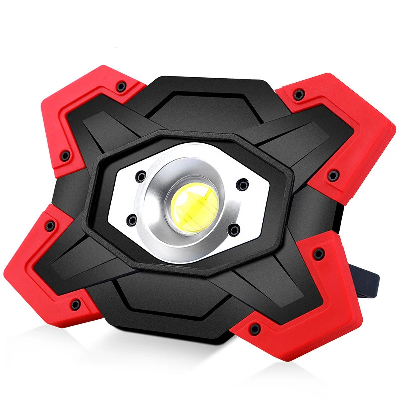 

COB LED Portable Spotlight Work Light USB Rechargeable Battery Outdoor Waterproof Lamp Camping Emergency Led Latern Flashlight
