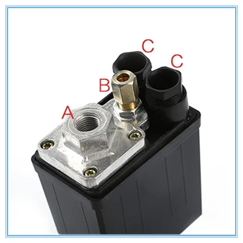 Сверхмощный переключатель давления для воздушного компрессора клапан управления 90 PSI-120 PSI воздушный компрессор переключатель управления - Цвет: 3A