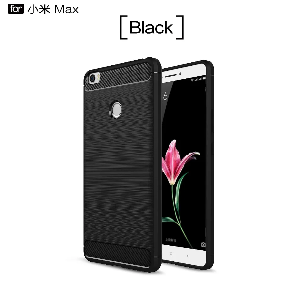 

Phone Cases For Xiaomi Mi Max Case Armor Shockproof Cover Carbon Fiber Silicon TPU Case For xiaomi Mi Max Capa