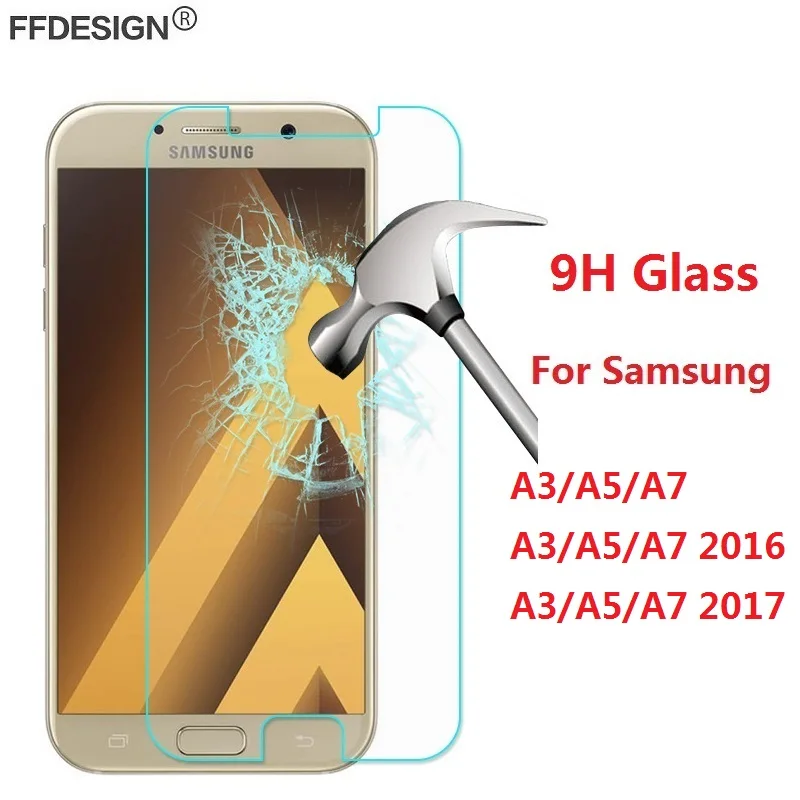 

A3 A5 2017 Protecive Glass For Samsung Galaxy A3 A5 2017 A7 A3 A5 2016 Tempered Glass Screen Protector Protective Film Foil Skin