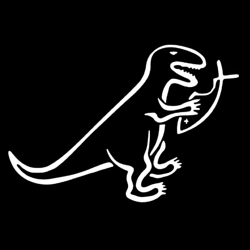 YJZT 15 3 см * 10 5 автомобиля Стикеры T Rex в парк развлечений Иисус рыбы Эволюция