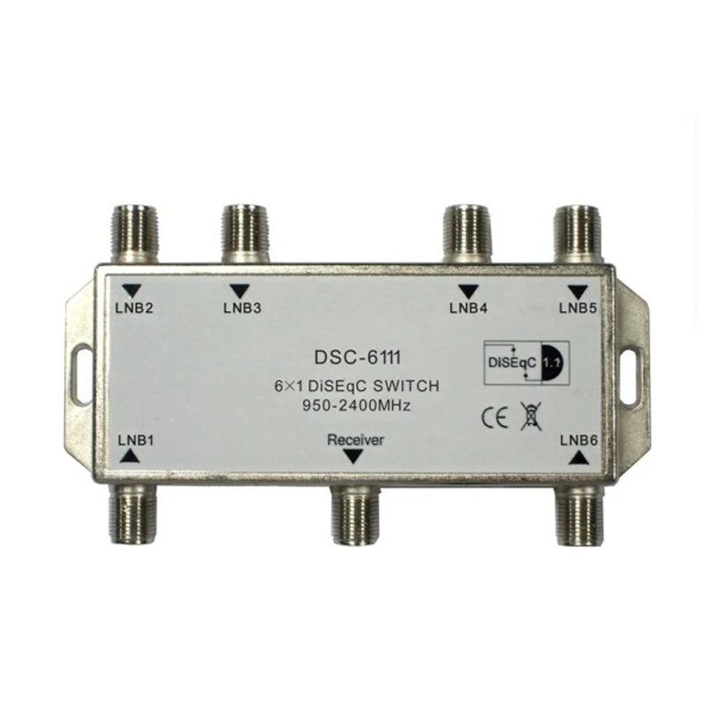 Gold Supplier 6 in 1 out Dish Satellite Multiswitch for HD Channelsin