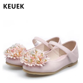 

New Arrival Children Flats Soft Comfortable Shallow mouth Loafers Fashion Flower Princess shoes Girls Boat shoes 03