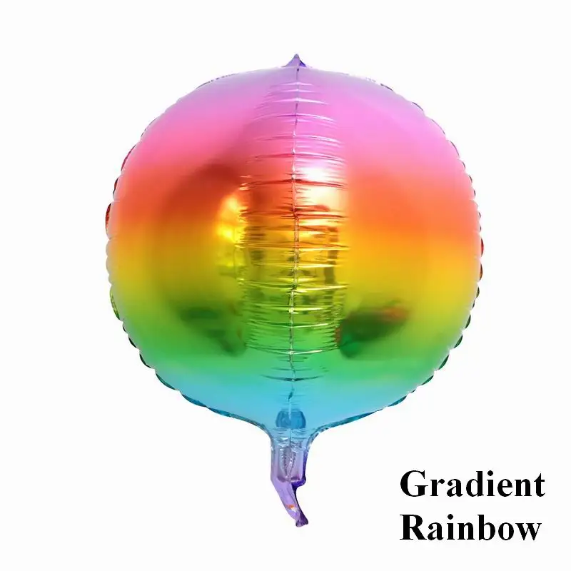 20 шт. 22 дюйма градиентный цвет 4D диско шар гелиевый День рождения Свадебные украшения, воздушные шары реквизит для фотосессии игрушки