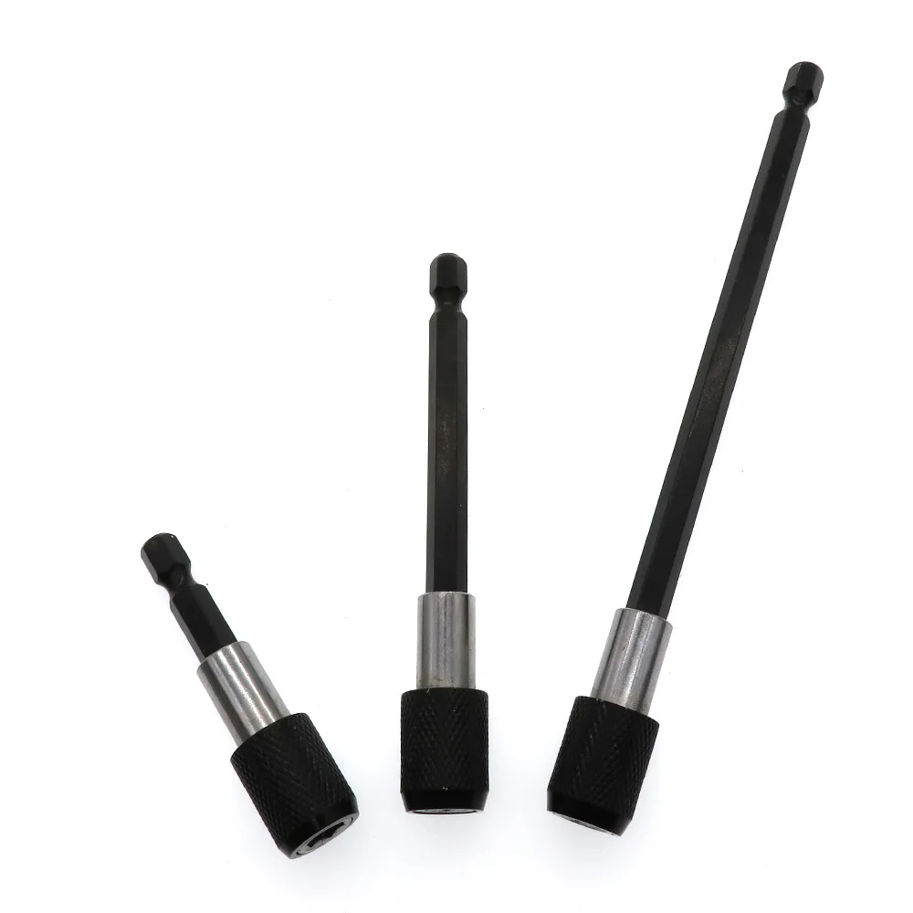 

3Pcs 2.5" 4" 6" Quick Change Magnetic Bit Holder Extensions Set for Electric Drill, Drill Brush, Screwdriver