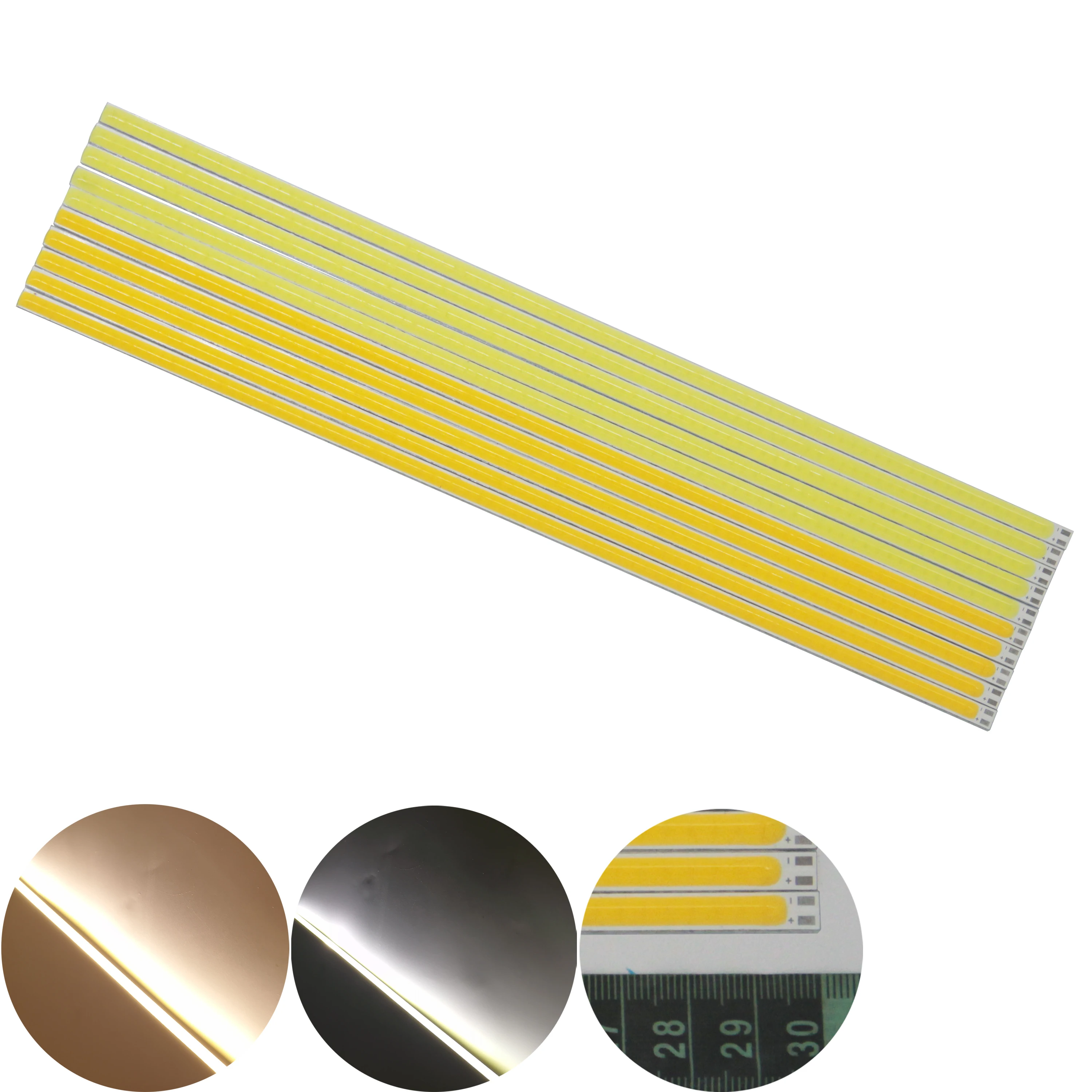 

5PCS 300mm 6mm 10W LED COB Strip Hard Strip 12V DC Bar light Warm White for DIY Car Outdoor Bended light Camping Lamp COB source