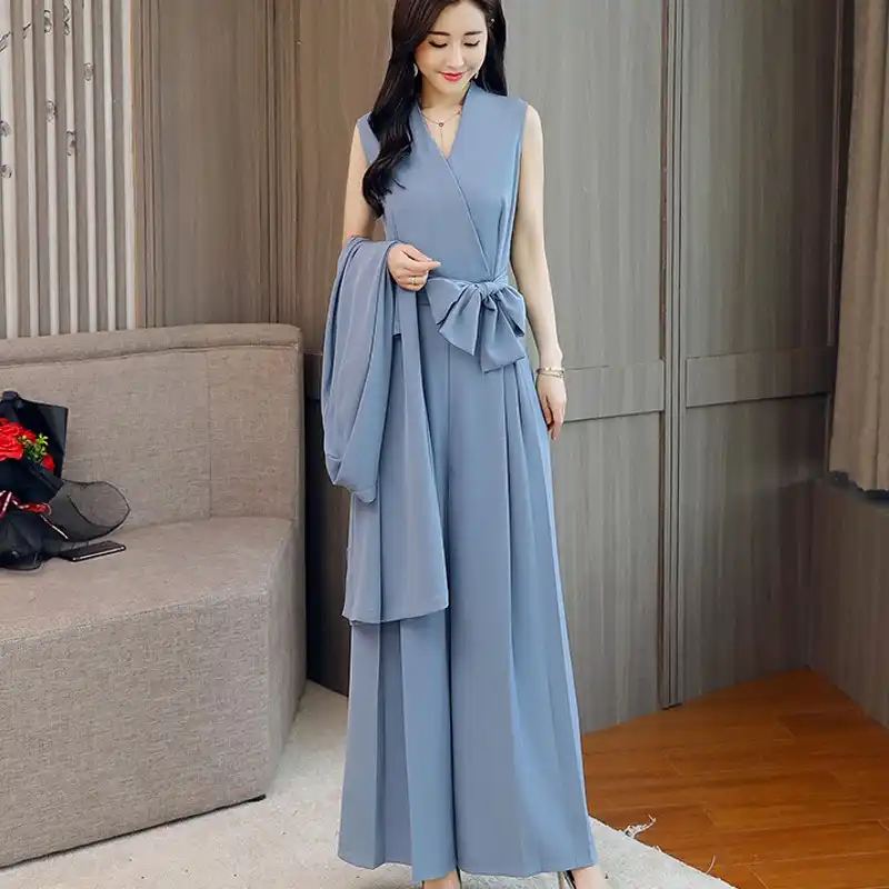 wide leg pants work outfit