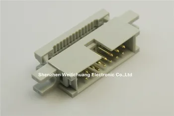 

5 Pcs 0.100" 2.54mm 14 Pin IDC Type Box header Male Headers 2 rows straight Through hole Flat cable connector with ears