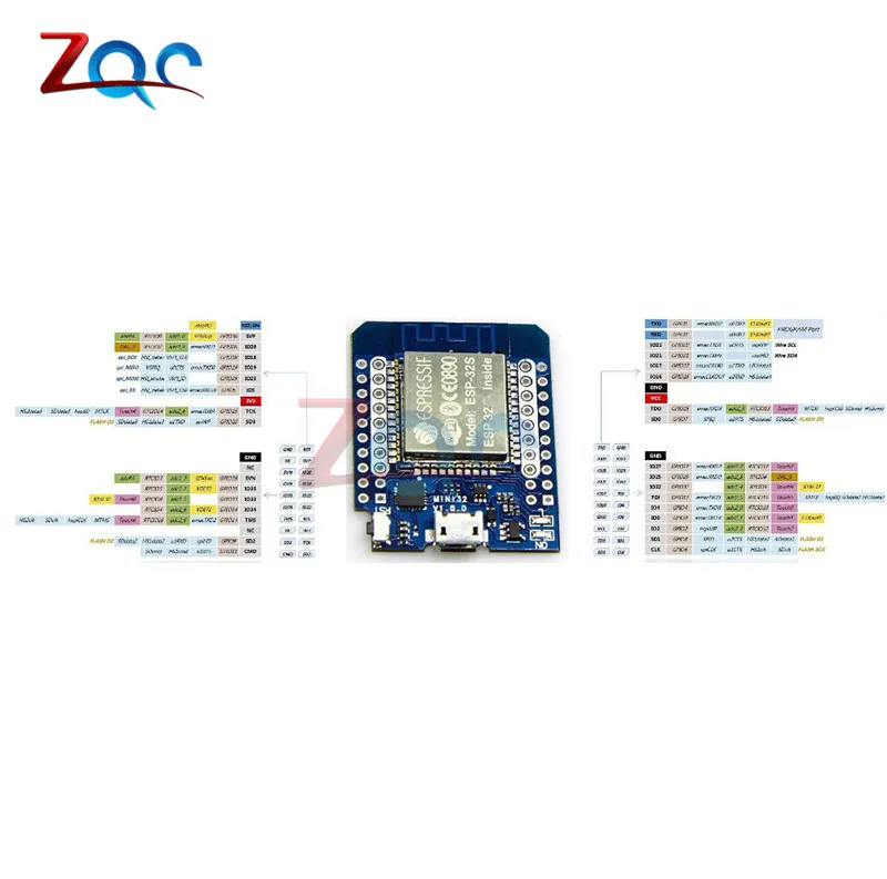 Для Wemos MINI D1 ESP32 WiFi+ Bluetooth для Wemos D1 Mini Esp8266 ESP-32 модуль с контактами