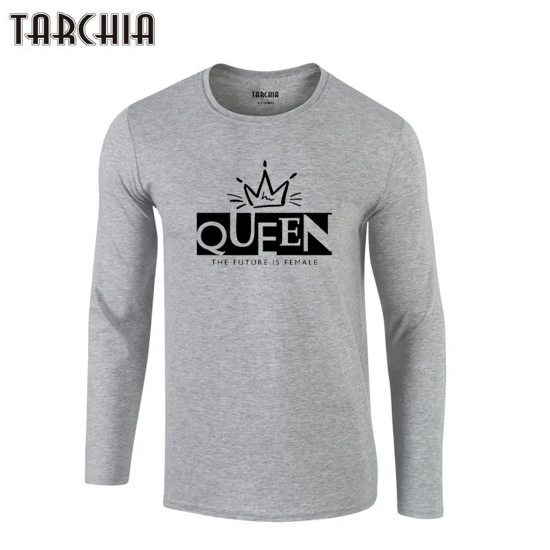 Футболки TARCHIA новый дизайн 2021 года футболки из 100% хлопка с длинным рукавом