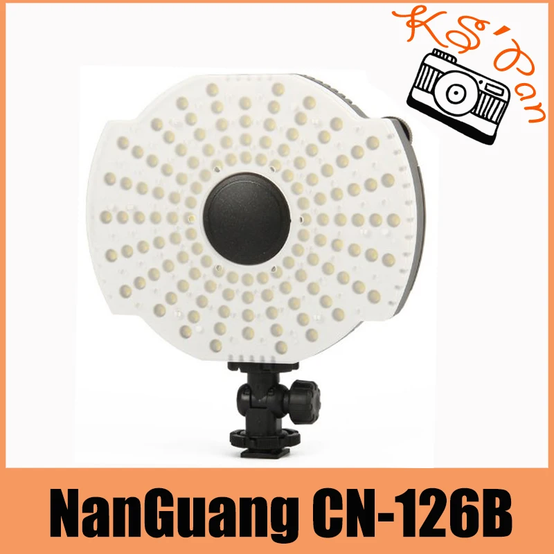 

NanGuang CN-126B LED Video Camera Microphone Mount Lamp Light with Filters 3200K/5400K