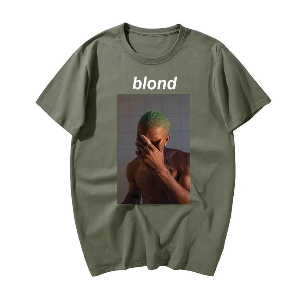 Модная футболка с принтом Frank Ocean Blond, Забавные футболки Harajuku, повседневные хлопковые футболки с коротким рукавом, новая летняя футболка мужская хип-хоп