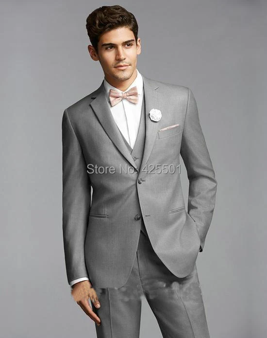 16西洋スタイル グレー カラー男性ビジネス スーツ用メンズ結婚式新郎ブレザー タキシード エレガント男性スーツ トップ Suits For Men Wedding Elegant Men Suitsbusiness Men Suit Aliexpress