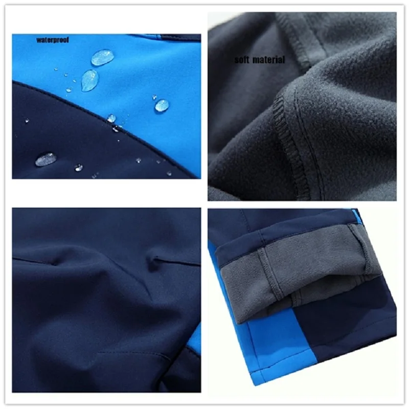 Mountainskin hombres invierno Fleece Softshell senderismo deportes al aire libre caliente pesca Trekking Camping esquí pantalones masculinos MA040