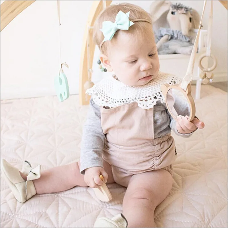 

Baby Bib Towel Rice Circular Bib Cotton High Quality Baby Girls Lace Bibs Baby Burp Cloths 0-3Year