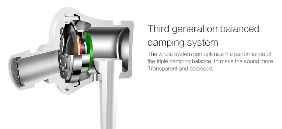 Xiaomi Mi Piston 3 Earphones Basic with Microphone Handsfree Wire Control In-Earphone Noise Cancelling earphone for Mobile Phone
