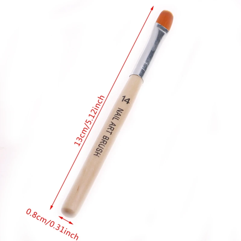 Новая мода 7 шт дизайн ногтей, ручка с кисточкой, полировальная ручка УФ гель DIY живопись Рисование Маникюр Ручка для инструмента длинный маленький