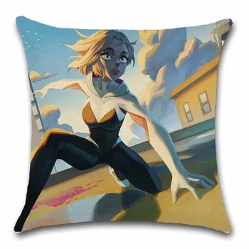 

Spider girl Gwen cartoon comic Cushion Cover Decoration Home shop sofa chair seat kids bedroom gift friend present pillowcase