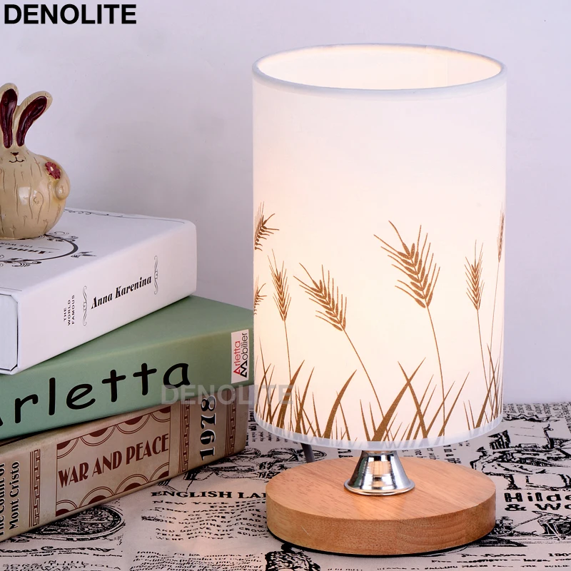 Простой тканевый Настольный светильник DENOLITE приглушаемые льняные настольные