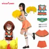 Мой герой униформа для чирлидеров Ochako цую bnha Cheer форма Косплэй костюм из мультфильма платье для маленькой девочки с помпоны для чирлидинга ► Фото 1/3