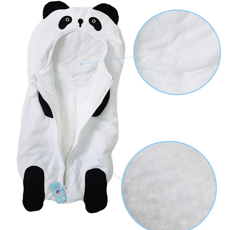 Милый детский спальный мешок панда для коляски зимняя теплая детская спальная одежда для новорождённых малышей спальный мешок для детей