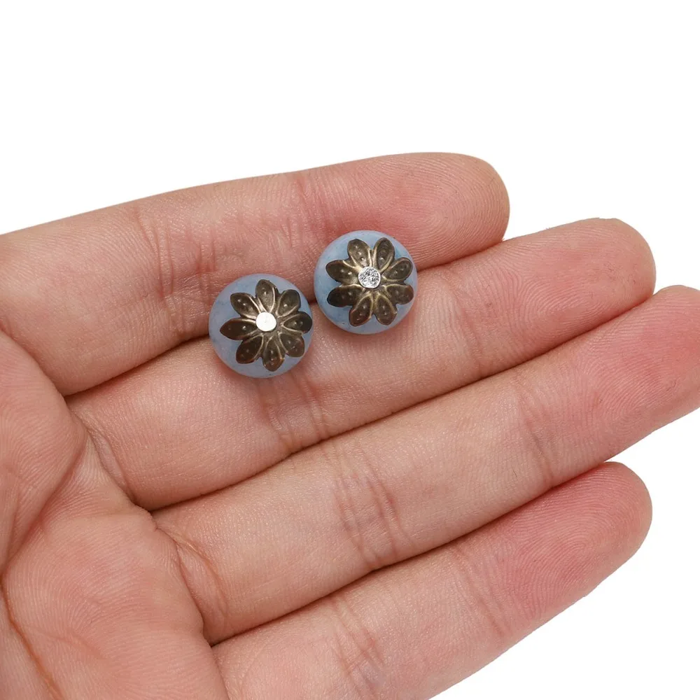 100pcs/Lot 8 10 mm  Lotus Flower Metal Loose Spacer Bead Caps Cone End Beads Cap Filigree For DIY Jewelry Finding Making