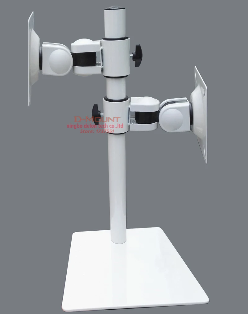 base de metal monitor duplo suporte de