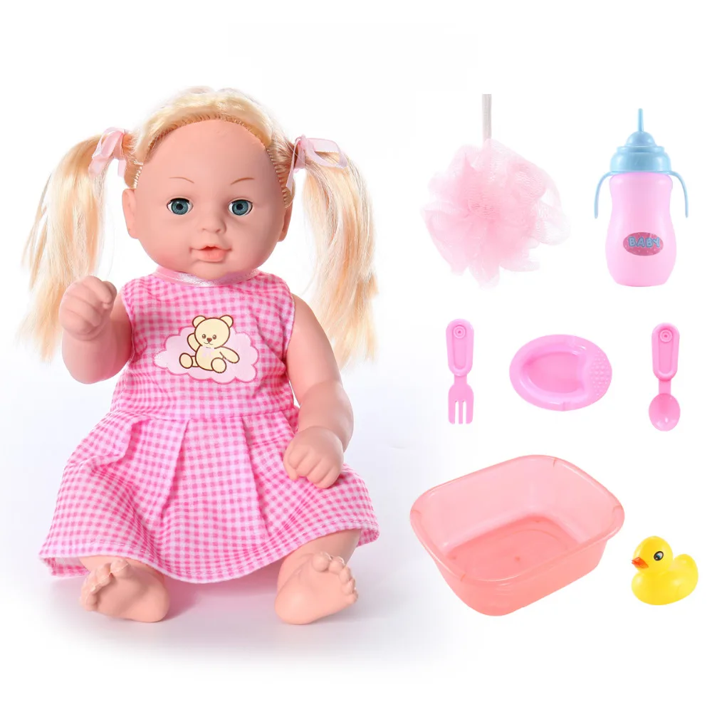 

REikirc Baby Dolls & Stuffed PVC Kids Plush Toys For Girls Christmas Gift High Quality Bebe doll Reborn Baby Born Toys