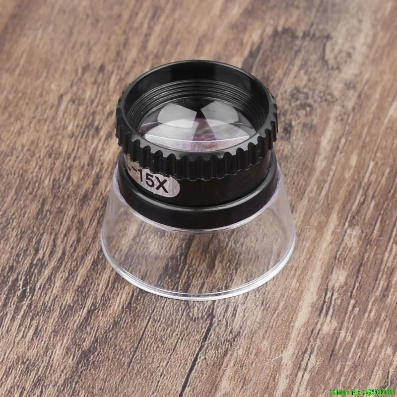 

15X Monocular Magnifying Glass Loupe Lens Map Eye Magnifier Jewelry Repair Tool