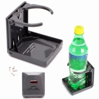 

1PC Plastic Black Boisson pliante Coupe Can Bottle Holder Support Car Mount Auto Bateau Peche Box Drop shipping