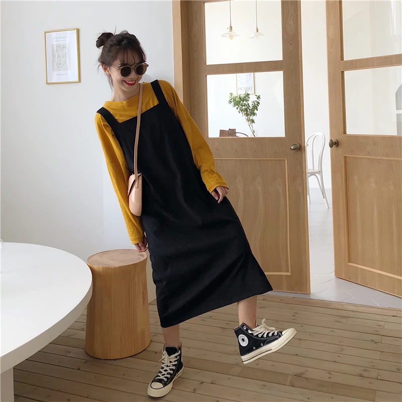 2020 женские платья в японском стиле Ulzzang Kawaii Lady College Style повседневное Свободное