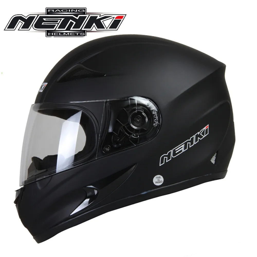 NENKI Полный мотоциклетный шлем Capacete da Motocicleta мотошлем Casque Kask 816z гоночная езда Мужской Женский шлем с шарфом